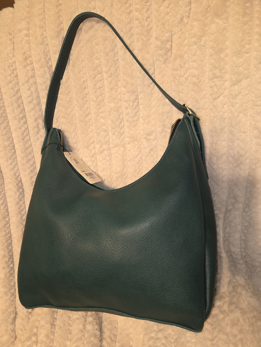 NEW Beautiful Portland Leather Goods Lg Aspen Shoulder Bag in Seaglass! - Picture 2 of 6